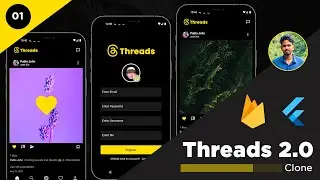 Threads Clone 2.0 Using Flutter and Firebase - #1: Project introduction✅ | Full stack Flutter App