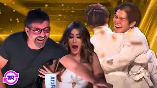 Simon Cowell STEALS Howie Mandel's GOLDEN BUZZER Live on AGT 2024 Quarterfinals!