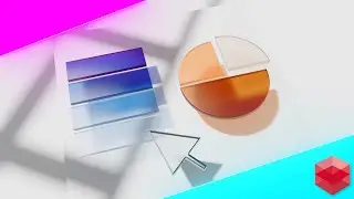 Tutorial & Free Project - Creating Colorful Glass with SSS Redshift C4D -Microsoft Office Ad Style