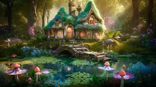 Enchanting Fairy Cottage in the Middle of the Forest - Music & Ambience 🌺🍄✨