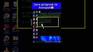 How to write java program in Notepad || java coding 