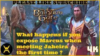 Baldur's Gate 3 : What happens if you expose Marcus when meeting Jaheira the first time?