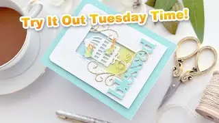Try It Out Tuesday | Ink Blending, Tid Bits, Splatters and Die Cutting