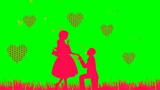 Love green screen animations effects free footages | Love chroma key effects animation