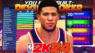 NBA 2K24 *RARE* DEVIN BOOKER BUILD | DYNAMIC SHOT-CREATING POST SCORER SG W/ 93 MID-RANGE & HANDLES