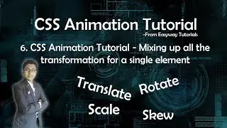6. CSS Animation Tutorial - Mixing All Transformation - Hindi