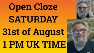 Livestream English Class for C2 and C1 - Open Cloze SATURDAY 31st of August 1 PM UK TIME