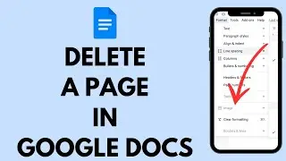 How to Delete Page in Google Docs (2024) | Remove Page on Google Docs