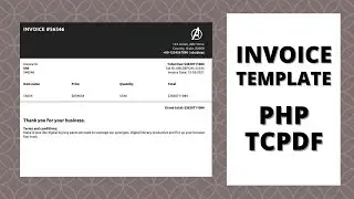 INVOICE EXAMPLE WITH PHP AND TCPDF