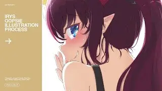 IRyS Oopsie Illustration (easy anime illustration method) | Process