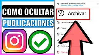 🔴Como ocultar publicaciones en instagram sin borrarlas