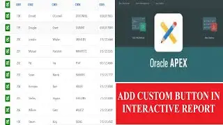 Custom Button in Oracle Apex Interactive Report