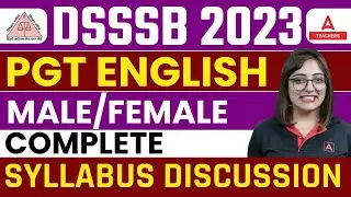 DSSSB PGT English Syllabus 2023 | DSSSB PGT Vacancy 2023