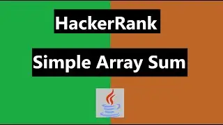 simple array sum hackerrank Solution - java 8| Hackerrank Java | realNameHidden