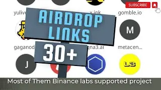 2024 Airdrop List most of them binance labs supported project  How to add Links in Browser homepage