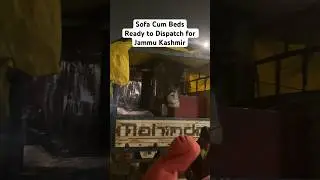 रात के 1 बजे Dispatching Sofa Cum Bed for Jammu and Kashmir | Wooden Sofa Cum Bed