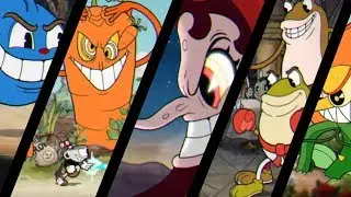 Cuphead - World 1 - All Bosses HD