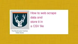 How To Web Scrape Data And Store It In A CSV File