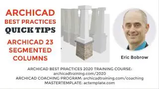 ARCHICAD 23 Segmented Columns Quick Tutorial