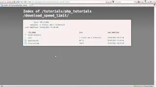 PHP Tutorial: Limit File Download Speed [part 00]