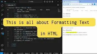 Learn HTML Text Formatting