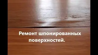 Ремонт шпонированных поверхностей. Вариант № 1
