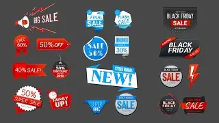 FREE Black Friday Sales Badges Green Screen (Part 2)