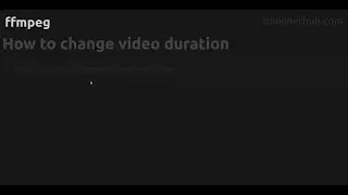 How to change video duration 