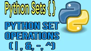 learn python set operations | all about python sets 