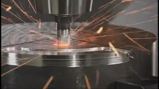 Precision CNC milling and turning with cutting tools. Sticky video