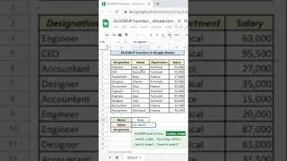 XLOOKUP Function in Google Sheets