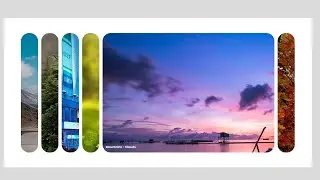 Image Accordion using HTML CSS and JavaScript