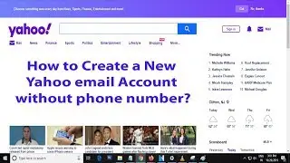 How to Create a New Yahoo email Account without phone number | Create Yahoo Account Using Email ID