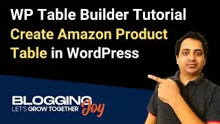 WP Table Builder Tutorial | How To Create Amazon Product Listing Table in WordPress