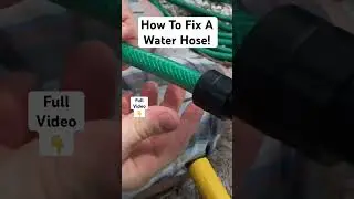 How to fix repair a water hose/ How to DIY Repair a Damaged Garden Hose Easily! #shorts