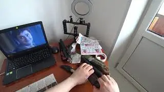 Проверка заточки наточенных ножей.