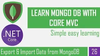 Export & Import Data using MongoDB compass | CRUD Operation | Asp.Net Core Mvc