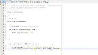 Java Validation: Validating an Email