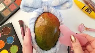 ASMR Makeup on Mango🥭 (No talking)