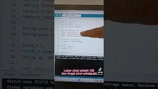 ESP32 buat paparan I2C OLED