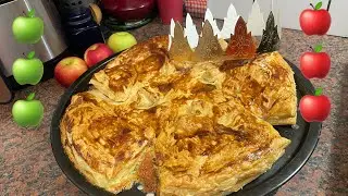 Французский пирог Франжипан Яблочный пирог вкусно ,French pie Frangipane Apple pie tasty