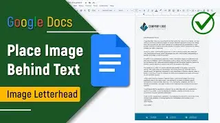 ✅ How to Insert Image Letterhead in Google Docs | 2024