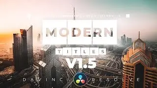 New MODERN TITLES V1.5 Update! Davinci Resolve 16