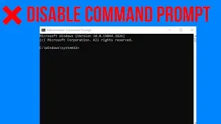 How to Enable or Disable Command Prompt in Windows 10/8/7 | TECH WITH ALI