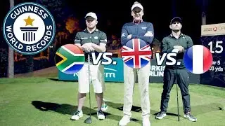 Pro golfers attempt fastest hole of golf - Guinness World Records