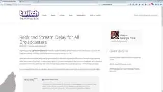 How to  - reduce streaming delay on Twitch