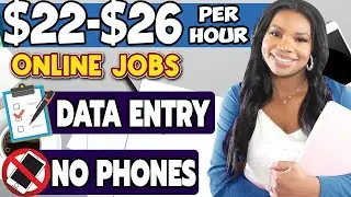 Data Entry Jobs From Home: Earn $22-$26/hr with Little Experience (No Voice Needed)