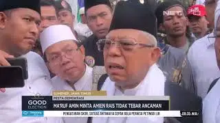 Ma'ruf Amin Minta Amien Rais Tidak Tebar Ancaman