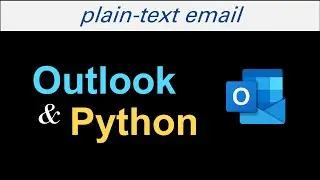 How to send PLAIN TEXT EMAIL from Outlook using Python