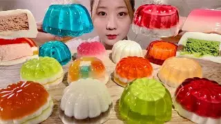 ASMR Colorful Jelly【Mukbang/ Eating Sounds】【English subtitles】